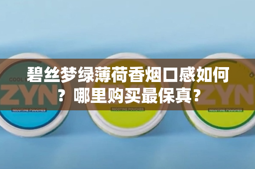 碧丝梦绿薄荷香烟口感如何？哪里购买最保真？